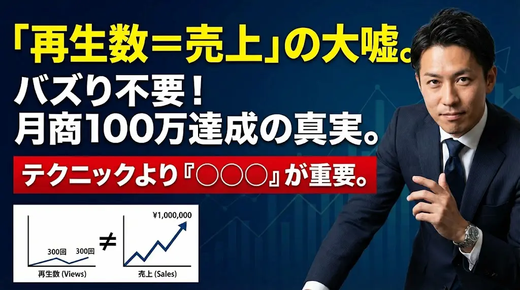【SNS集客】小手先のテクニックより重要！月商100万を達成した「たった1つの成功法則」